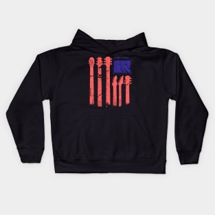 'Rock n Roll USA' Cool Rock n Roll 4th of July Gift Kids Hoodie